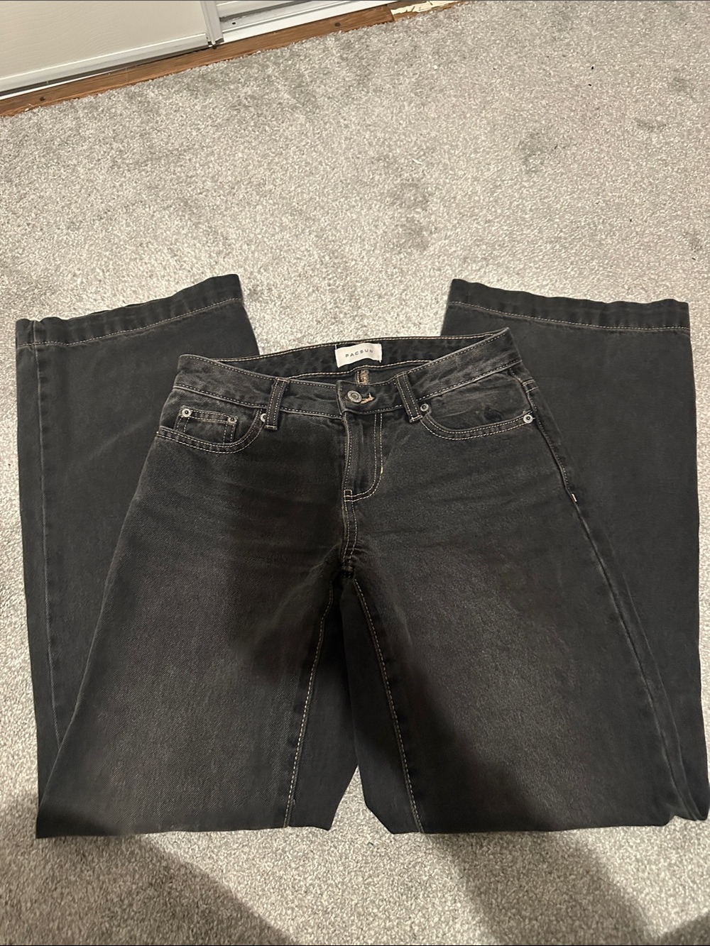 PacSun Black Wide-Leg Jeans
